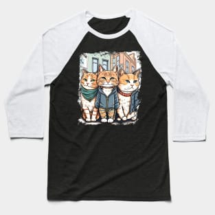 Support Your Local Street Cats Funny Baseball T-Shirt